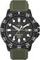 Timex Mens Expedition Gallatin 44mm Watch Black Case Green Dial with Green Silicone Strap