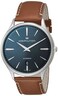 Hamilton Jazzmaster Automatic Mens Watch 40mm Stainless Steel Case Swiss Made Blue Dial Analog Wrist Watch for Men 50m Waterproof Sapphire Crystal Calf Leather Strap