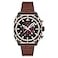 AVI-8 AVI8 Mens 44mm Hawker Hunter Atlas Dual Time Chronograph Jade Black Watch with Leather Strap AV410009