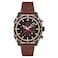 AVI-8 AVI8 Mens 44mm Hawker Hunter Atlas Dual Time Chronograph Jade Black Watch with Leather Strap AV410009