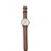 Boeing Mens Rotating Plane Watch GoldBrown