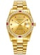Reginald Watches for Men Hands Sapphire Full Gold Stainless Steel Quartz Dial Unisex Watch Gold