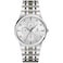 Bulova Mens Modern Two Tone Stainless Steel Diamond Quartz Watch Gray Dial 40mm Style 98D185