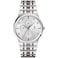 Bulova Mens Modern Two Tone Stainless Steel Diamond Quartz Watch Gray Dial 40mm Style 98D185