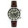 Cadola Mens 46mm Rally Timer Automatic Bottle Green Watch with Leather Strap CD105904