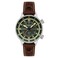 Cadola Mens 46mm Rally Timer Automatic Bottle Green Watch with Leather Strap CD105904