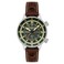 Cadola Mens 46mm Rally Timer Automatic Bottle Green Watch with Leather Strap CD105904