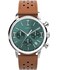 Timex Mens Marlin 40mm Watch Brown Strap Green Dial Stainless Steel Case
