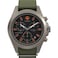 Timex Mens Expedition Field Chronograph 43mm Watch Green Strap Black Dial Gunmetal Case