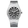 CADISEN Mens Automatic Watch Mechanical Casual Watches for Men Wristwatch Stainless Steel Strap Black Grid