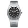 CADISEN Mens Automatic Watch Mechanical Casual Watches for Men Wristwatch Stainless Steel Strap Black Grid