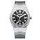 CADISEN Mens Automatic Watch Mechanical Casual Watches for Men Wristwatch Stainless Steel Strap Black Meteorite Pattern