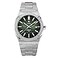 CADISEN Mens Automatic Watch Mechanical Casual Watches for Men Wristwatch Stainless Steel Strap Green