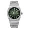 CADISEN Mens Automatic Watch Mechanical Casual Watches for Men Wristwatch Stainless Steel Strap Green