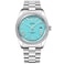 CADISEN Mens Automatic MIYOTA 8285 Mechanical Watch Casual Watches for Men Waterproof Sapphire Light Blue