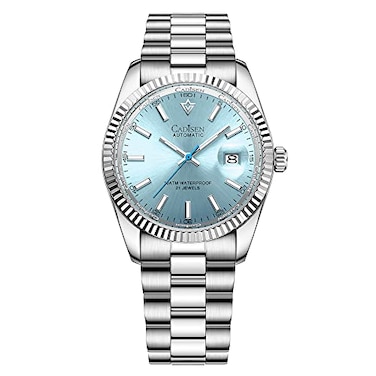 CADISEN Design Men Watches Mechanical Automatic 100M Waterproof Brand Luxury Stainless Steel Watch H0mage 8214BLUE