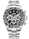 LOREO Mens Automatic Watch Silver Stainless Steel Sapphire Glass Ceramic Bezel Date Military Diving Waterproof Watch Black 9216