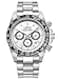 LOREO Mens Automatic Watch Silver Stainless Steel Sapphire Glass Ceramic Bezel Date Military Diving Waterproof Watch White 9216