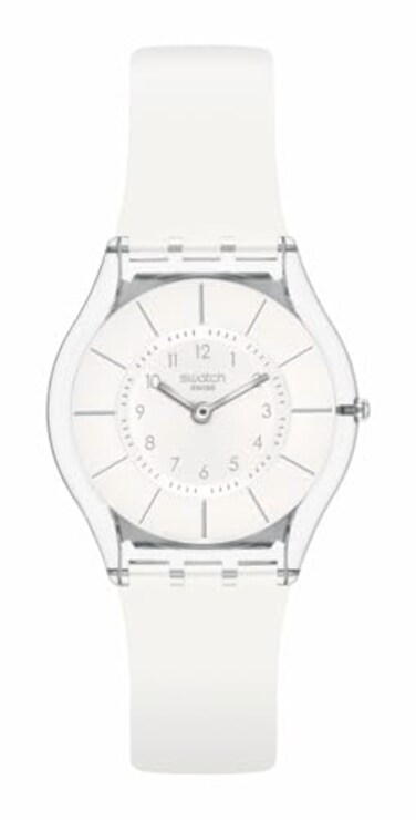 Swatch Skin Classic Biosourced Unisex Watch Casual Plastic White Quartz Waterproof White Classiness