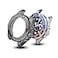 Crafter Blue Chrono Suit Protection Rubber Watch Case Compatible with Rolex 40mm Submariner GMT Master I II Explorer II and Yacht Master Watch Protector