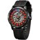 DAXIAOYU Roulette Wheel Automatic Watches for Men Rotating Dial Design Hollow Out Waterproof Mens Unique Style Mechanical Watch Black