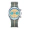 ADDIESDIVE Chronograph Watch Quartz Sweep Second Movement 100 M Waterproof BGW9 Luminous Owl Dial Sport Watches for Men Nylon Strap