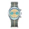 ADDIESDIVE Chronograph Watch Quartz Sweep Second Movement 100 M Waterproof BGW9 Luminous Owl Dial Sport Watches for Men Nylon Strap