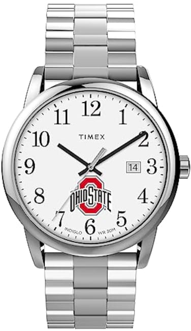 Timex Mens Easy Reader 38mm Watch Ohio State Buckeyes with Expansion Band