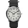 Timex Mens Easy Reader 35mm Watch SilverTone Case White Dial with Black FastWrap Strap