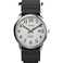 Timex Mens Easy Reader 35mm Watch SilverTone Case White Dial with Black FastWrap Strap