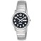 Timex Mens Easy Reader 35mm DayDate Watch SilverTone Case Blue Dial with SilverTone Expansion Band