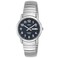 Timex Mens Easy Reader 35mm DayDate Watch SilverTone Case Blue Dial with SilverTone Expansion Band