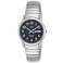 Timex Mens Easy Reader 35mm DayDate Watch SilverTone Case Blue Dial with SilverTone Expansion Band