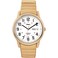 Timex Mens Easy Reader 35mm Watch GoldTone Case White Dial with ExtraLong GoldTone Expansion Band