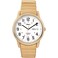 Timex Mens Easy Reader 35mm Watch GoldTone Case White Dial with ExtraLong GoldTone Expansion Band