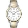 Timex Mens Easy Reader 35mm Watch TwoTone Case White Dial with TwoTone Tapered Expansion Band