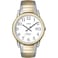 Timex Mens Easy Reader 35mm Watch TwoTone Case White Dial with TwoTone Tapered Expansion Band