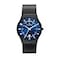 Skagen Mens Sundby ThreeHand Date Midnight Black Titanium Mesh Band Watch Model T233XLTMN