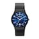 Skagen Mens Sundby ThreeHand Date Midnight Black Titanium Mesh Band Watch Model T233XLTMN