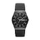 Skagen Mens Melbye ThreeHand Day Date Midnight Black Titanium Mesh Band Watch Model SKW6006