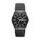 Skagen Mens Melbye ThreeHand Day Date Midnight Black Titanium Mesh Band Watch Model SKW6006