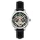 Thomas Earnshaw Mens 43mm Baron Grand Date Calendar Open Heart Automatic Vintage Green Watch with Leather Strap ES818707