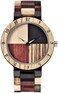Dentily Inverted Geometric Wood Watch Creative Quartz Watch for Men HandMade Wooden Watches
