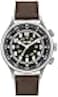 Bulova Mens Military Heritage A15 3Hand Hack Automatic Leather Strap Watch Chronograph Luminous Markers 42mm Style 96A245