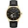Bulova Mens Classic Dress 3Hand 21 jewel Automatic Watch 42 Hour Reserve Hack Feature Subsecond Hand Open Aperture Dial Exhibition Case Back 42mm Style 97A154