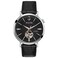 Bulova Mens Classic Aerojet 3Hand Automatic Leather Strap Watch Open Aperture 40Hour Power Reserve Double Curved Mineral Crystal 41mm