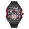 LILUOKE Mens Track Racing Watch Mechanical Dial Design 30 Meter Water Resistance Hexagonal Durable Case High Precision Quartz Movement DTLK9020G03