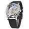 FORSINING Watches for Man Square Retro Mechanical Watch SelfWind Carved Skeleton Automatic Watches Vintage Leather Strap Wristwatch