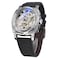 FORSINING Watches for Man Square Retro Mechanical Watch SelfWind Carved Skeleton Automatic Watches Vintage Leather Strap Wristwatch