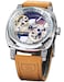 FORSINING Mens Luxury Square Carving Mechanical Watch Retro Totem Double Sided Hollow Skeleton SelfWind Automatic Watches Vintage Leather Strap Wristwatch Silver